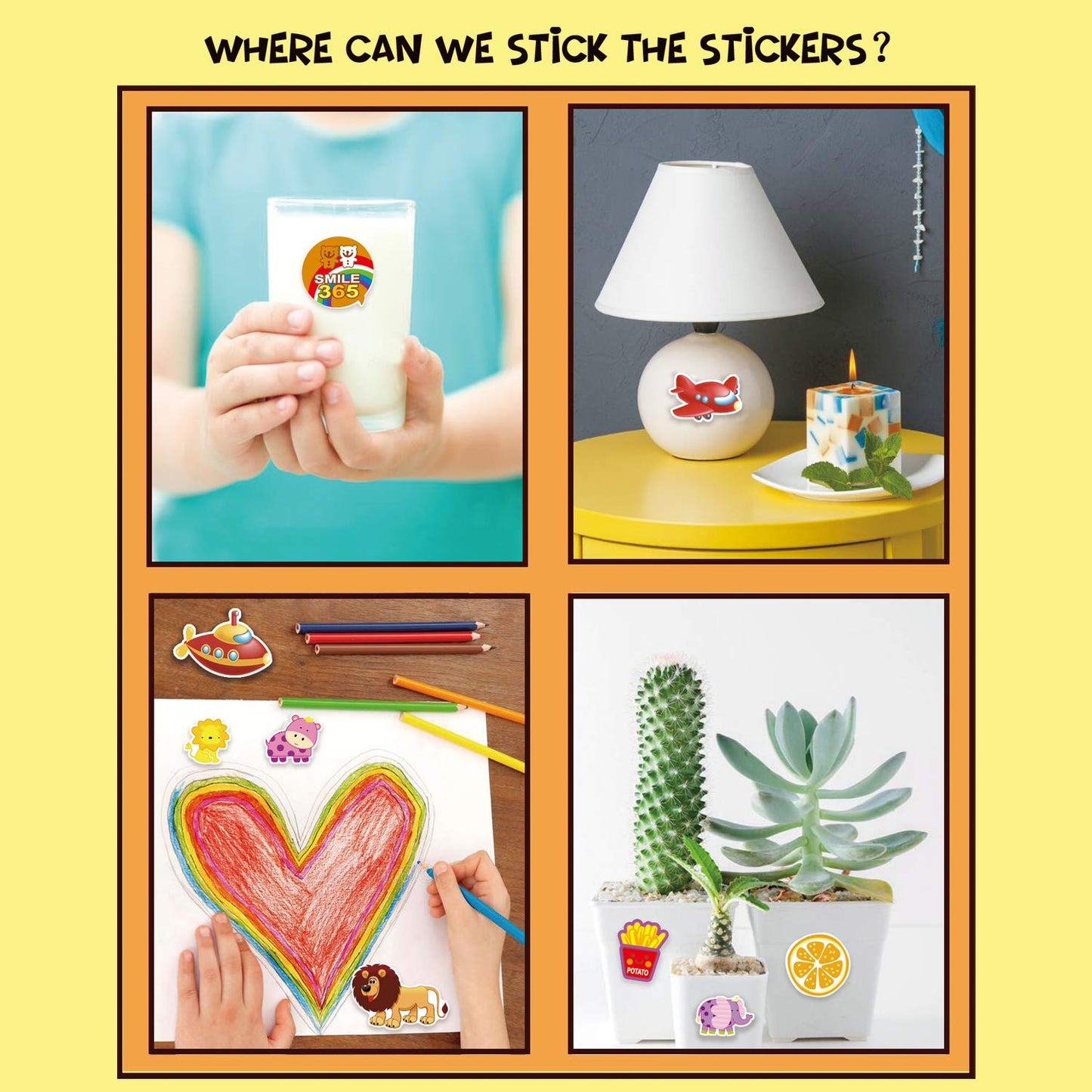 Beestech Reward Stickers for Kids - 24 Sheets + 500 Stickers, Dinosaur & Animal Themes, Perfect for Potty Training, Multicolor
