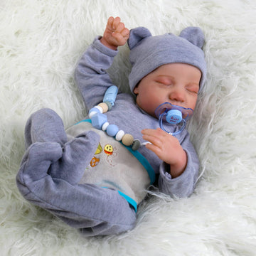 Aori Lifelike Reborn Baby Dolls Boy,18 In Baby Soft Body Realistic-Newborn Baby Dolls, Real Life Baby Dolls With Accessories For Kids Age 3+