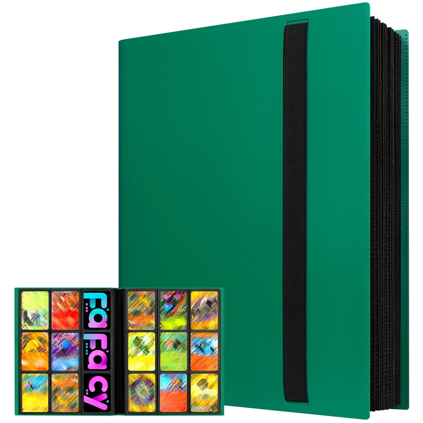 ?2025?Trading Card Binder 9 Pocket Pages, Sports Hockey Card Binder Collector Side-Loading Baseball Card Holder Binder With Slee