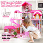 Hcfjeh Dollhouse Play House For Dream Girls Birthday Doll House With Lights & Two Dolls & Furniture Accessories, Toddler Diy Princess House Playhouse Pretend Set Toys (11 Room)