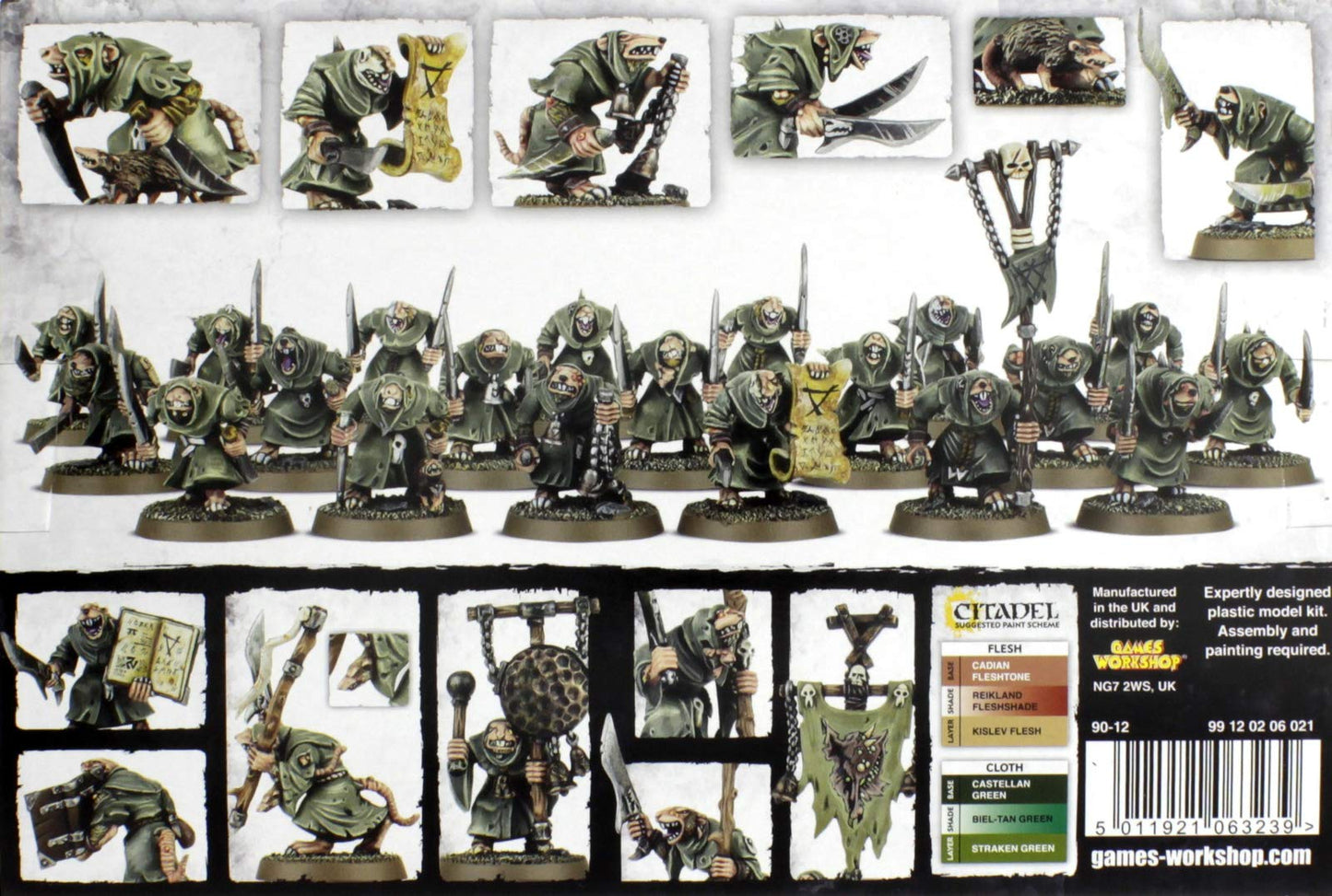 Games Workshop Warhammer 40K Age Of Sigmar Skaven Pestilens Plague Monks
