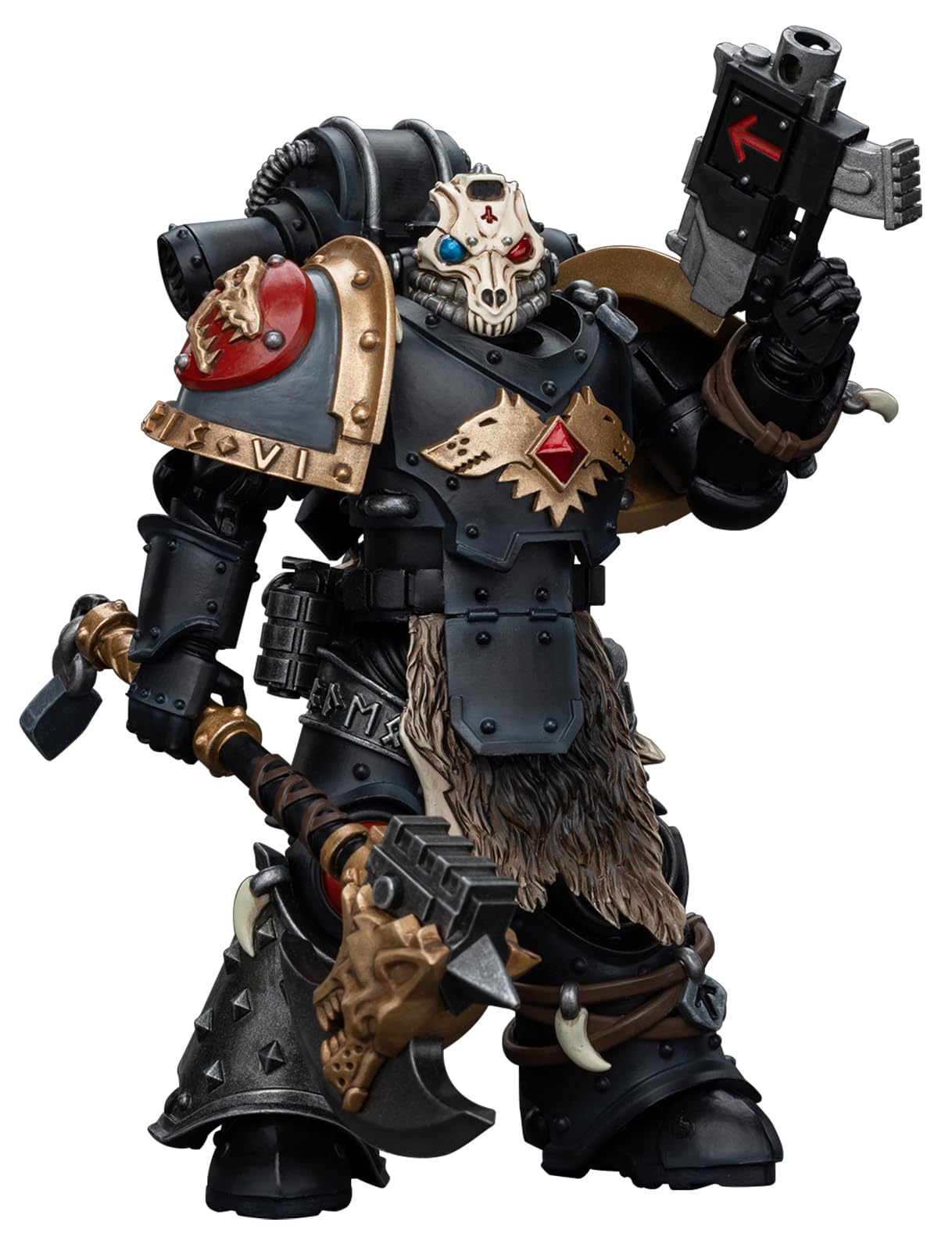Joytoy Warhammer 40K 1/18 Action Figures, Space Wolves Deathsworn Pack Deathsworn 4 Perfect For Collectors & Decor, Ideal Gift F