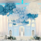 Partywoo Blue And White Balloons, 138 Pcs Pastel Blue And White Balloons Different Sizes Pack Of 18 Inch 12 Inch 10 Inch 5 Inch For Balloon Garland Or Arch As Birthday Decorations, Party Decorations