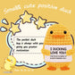 Rivanoer Easter Basket Essentials,Inspirational Crochet Positive Duck,Birthday Gifts For Women Cute Handmade Potato Knitted Duck Toy With Positive Card Cheering I Love You