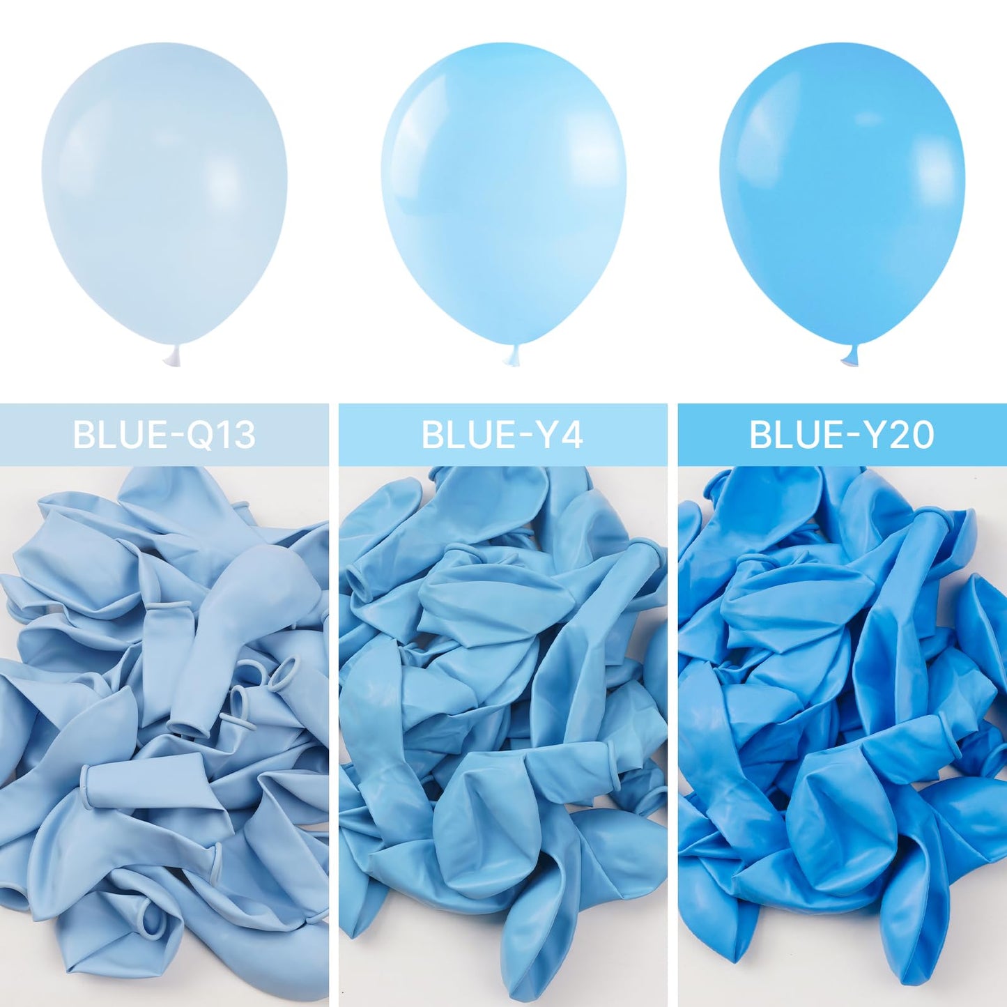 Partywoo Baby Blue Balloons 100 Pcs Blue Balloons Light Blue Balloons Different Sizes Pack Of 18 12 10 5 Inch Pastel Blue Balloon Arch Kit Garland For Boy'S Baby Shower Party Decorations Blue-Q13