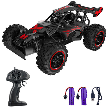 Gobang 1:18 Rc High Speed Racing Car Remote Control Cars Toys With 2 Rechargeable Batteries For 6 7 8 9 10 11 12 Years Old Boys