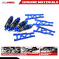 RCAWD Front Rear Aluminum Suspension Arms Shocks Absorber for 1/10 Traxxas Slash Rustler Hoss Stampede Bandit VXL 4x4 Hop-ups,Re