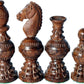 Chessbazar Chess Set Globe Design King 5' 32 Wooden Weighted Handmade Chess Pieces By