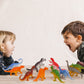 Fingooo 78 Pieces Mini Dinosaur Figures, Plastic Small Dinosaur Toys For Cupcake Topper Dino Party Favor Supplies Christmas Goodie Bag Stuffers