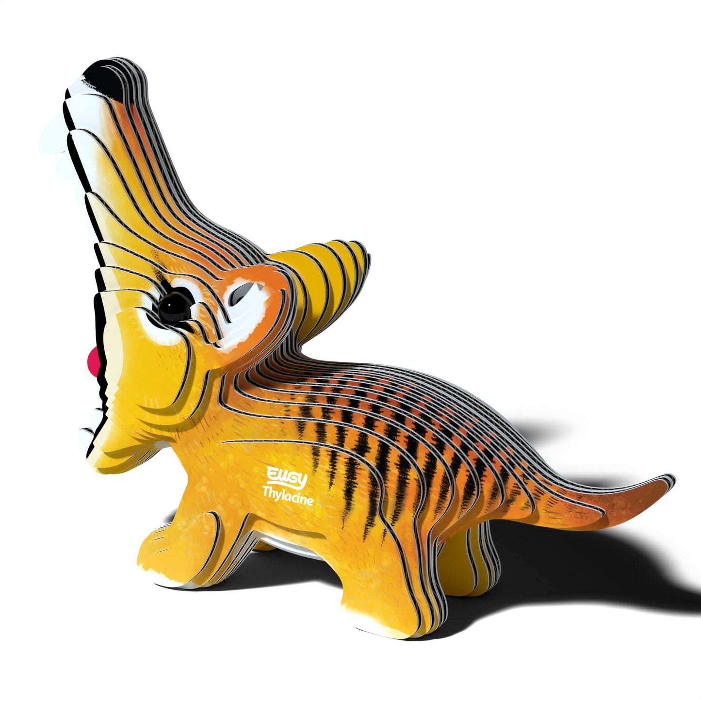 Eugy Tasmanian Tiger 3D Puzzle, 22 Piece Eco-Friendly Educational Toy Puzzles For Boys, Girls & Kids Ages 6+