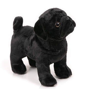 Boni 12.5 Inch Black Pug Stuffed Animal, Pug Plush Dog Stuffed Animals