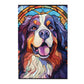 Yorkie Dogs Lovers Stained Colorful Glass 1000 Pieces Art Painting Wooden Puzzle For Kids Adults, Birthday Mother'S Father'S Day