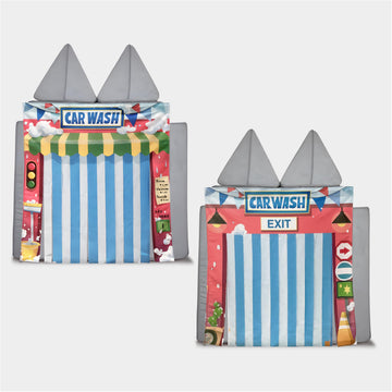 SeeMees Modular Play Panel Set - Carwash Design, Multi-Color, 33.5"x37", Polyester, Model SFL-PlayPanel-2 for Toddlers