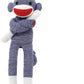 Made By Aliens Hand Knitted Sock Monkey Toy - 20" Blue Plush, Classic Edition, Perfect Gift for Kids and Babies