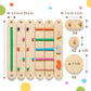 Tiny Land Wooden Balance Beam, 6 Pcs Toddler Balance Boards, Montessori Balance Beam For Kids Development, Coordination Motor Skills Gymnastics Obstacle Course Toys For Girls Boys
