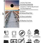 Cornhole Wraps #434 -Welcome To Our Firepit Cornhole Graphic Decals - Includes Application Squeegee - Set Of (2) 25'' X 49'' Wra
