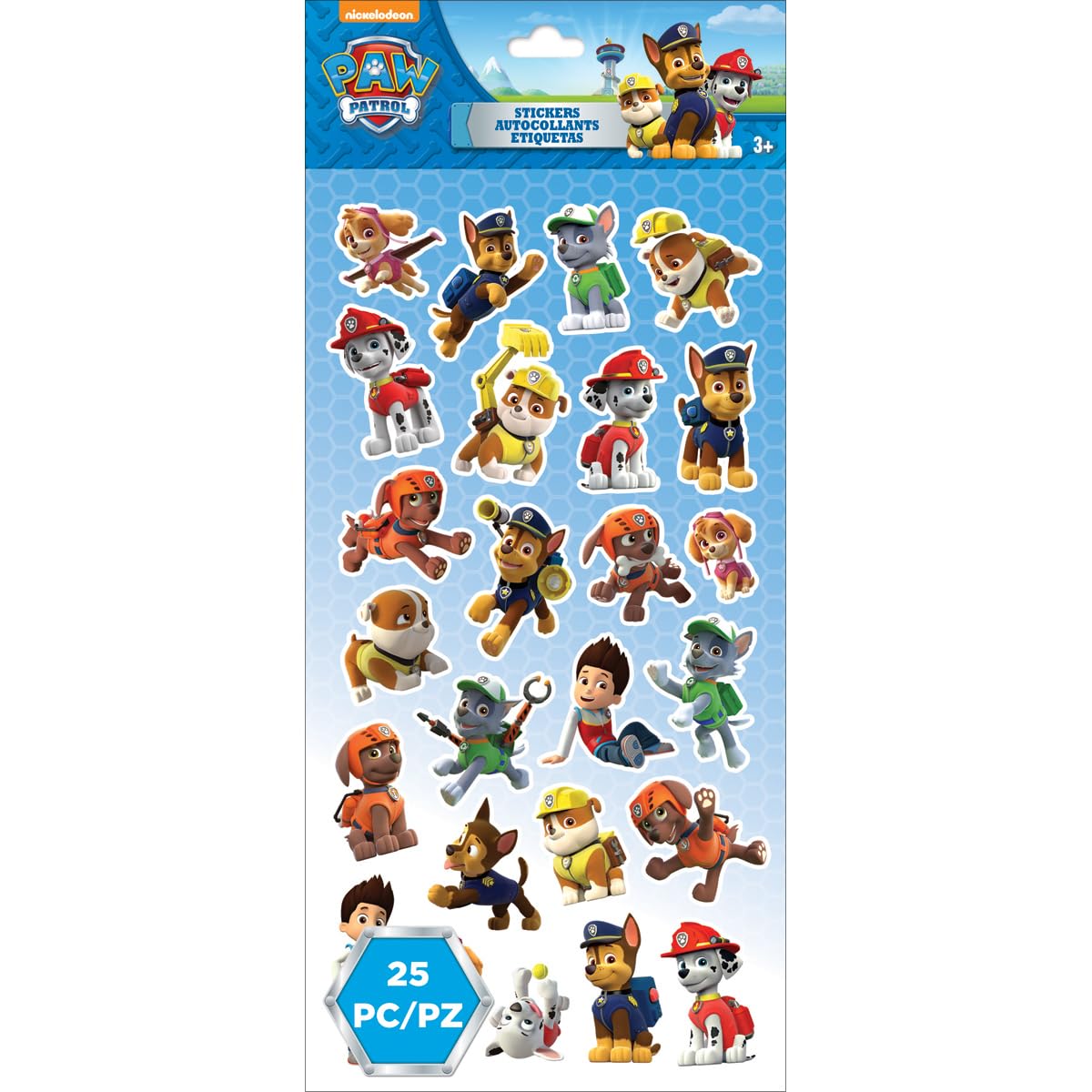 EK Success Paw Patrol Mini Characters Stickers-, Multi