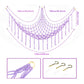 Yelienm Boho Stuffed Animals Net Or Hammock Large,55 Inch Toy Hammock Macrame Stuff Animal Storage Corner Hanging Net Holder,Mes