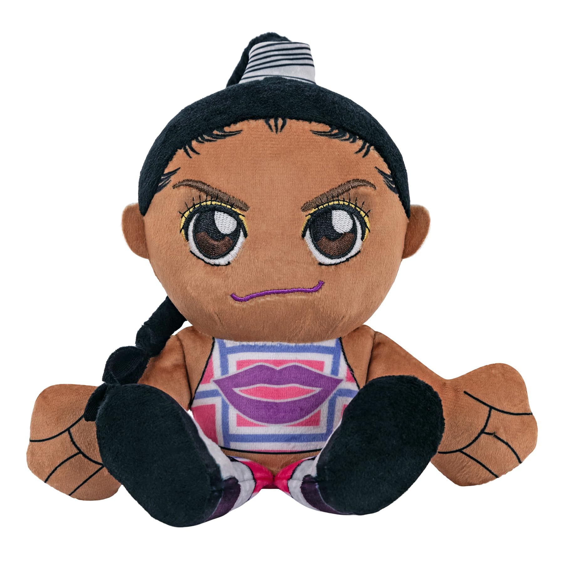 Bleacher Creatures WWE Diva Bianca Belair 8 Kuricha Plush - Soft Chibi Inspired Toy