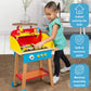 Cook 'N Grill Wood Toy BBQ Set - Includes Pretend Play Wooden Barbeque Food & Grilling Tools for Kids, Boys & Girls, More Than 3