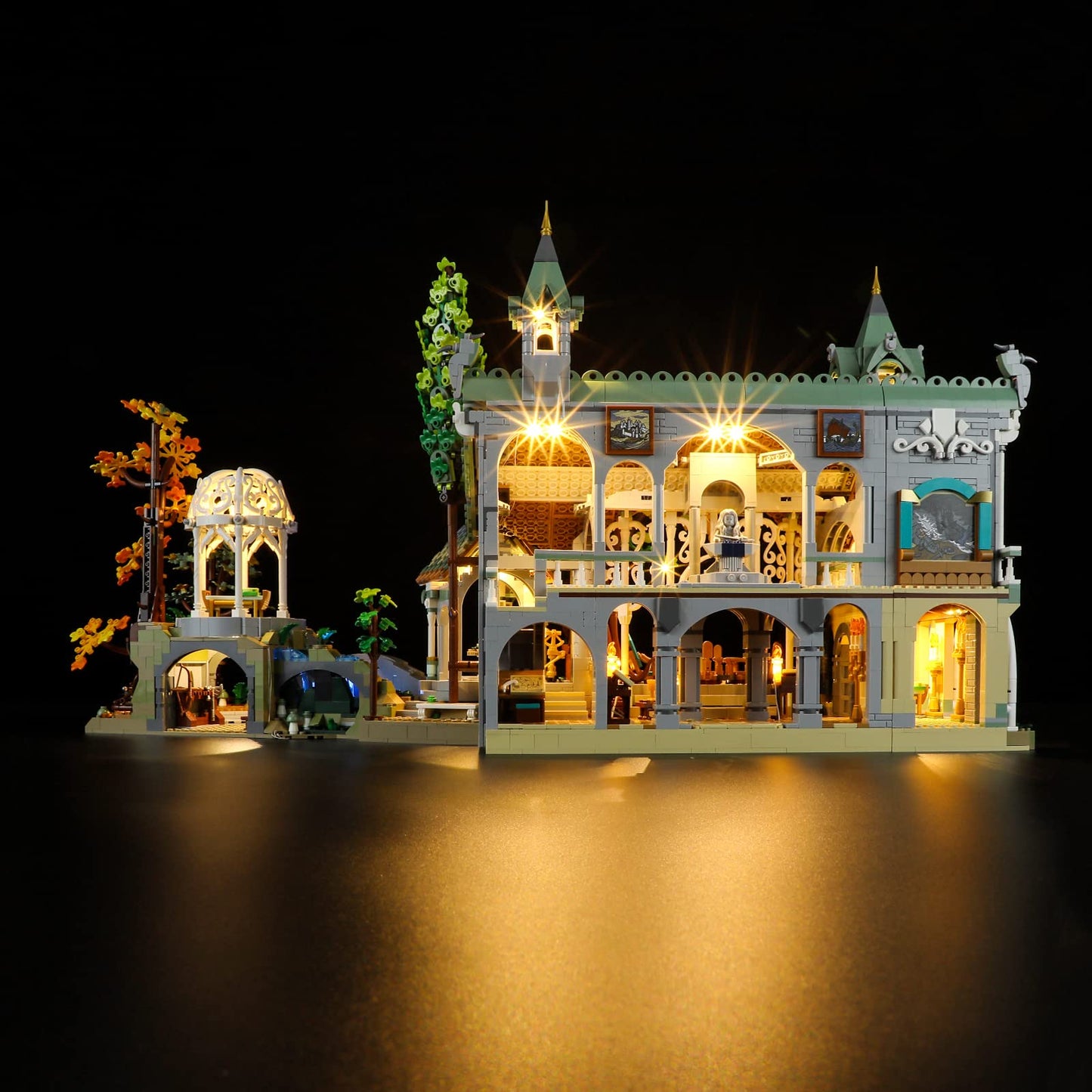Yeabricks Led Light For Lego-10316 Lord Of The Rings The Lord Of The Rings: Rivendell Building Blocks Model (Lego Set Not Included)