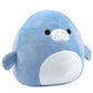 Squishmallows 8-Inch Maeve The Manatee Plush Toy - Blue Polyester Stuffed Animal - Collectible Gift for Kids, Girls & Boys