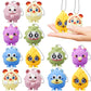 12 Pack Party Favors For Kids, 3D Pop Animals Fidget Suction Toys For Boys & Girls, Animals Pop Balls Easter Birthday Valentines