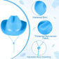 Hercicy 6 Pcs Kids Cowboy Hat Cowgirl Western Hat For Boys And Girls Dress Costume, Bachelor Party Supplies (Blue)
