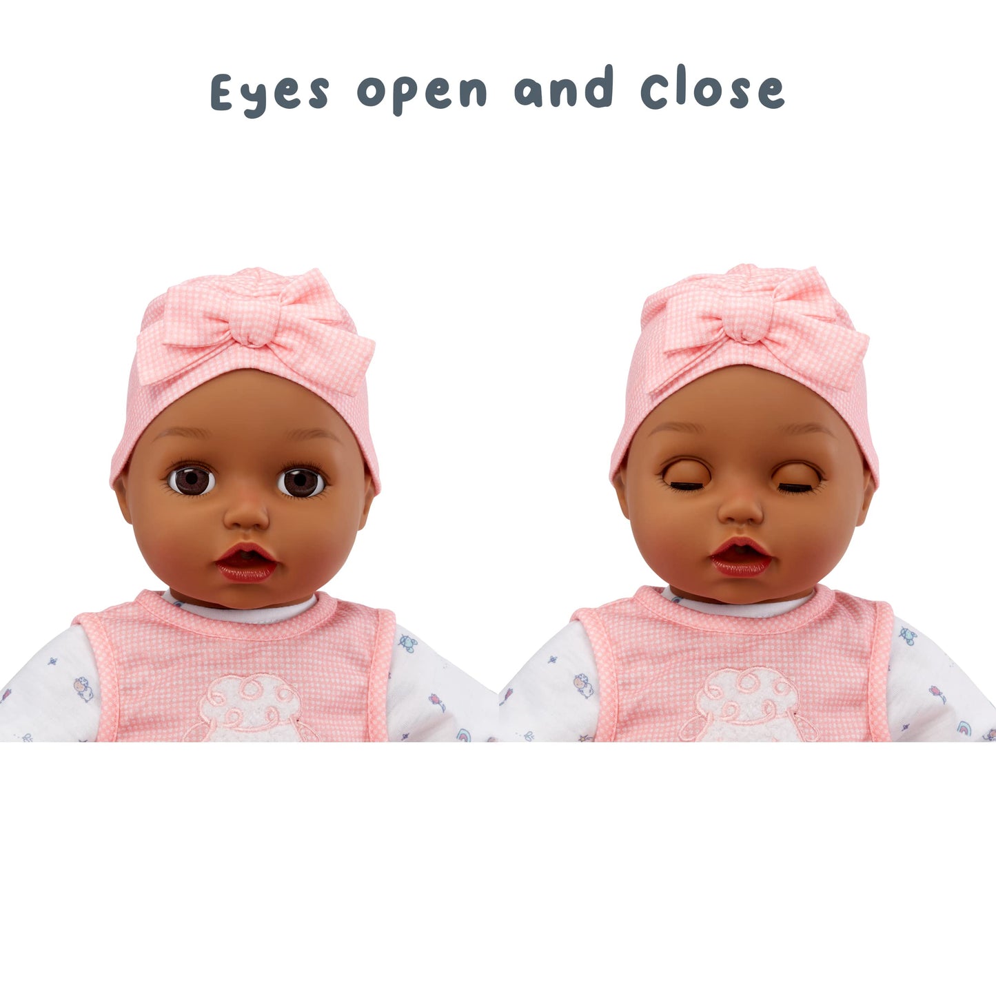 Baby Born My Real Baby Doll Harper - Dark Brown Eyes: Realistic Soft-Bodied Baby Doll Ages 3 & Up, Sound Effects, Drinks & Wets, Mouth Moves, Cries Real Tears, Eyes Open & Close, Pacifier