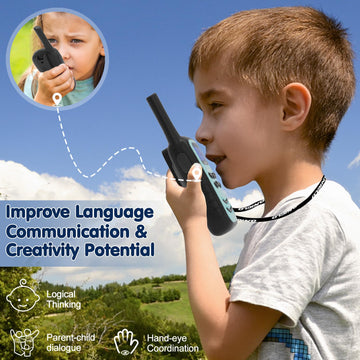 Quolix Walkie-Talkies For Kids 4 Pack, Rechargeable Kids Walkie-Talkies With Long Range, 2 3 4 5 Year Old Boys Girls Birthday Gi