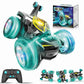 Kids Toys Bat Rc Car For Boys 4-7 - Cool Bat Monster Remote Control Crawler Toy 360 Flip Fast Stunt & 4Wd Light Up Wheel - Fun B