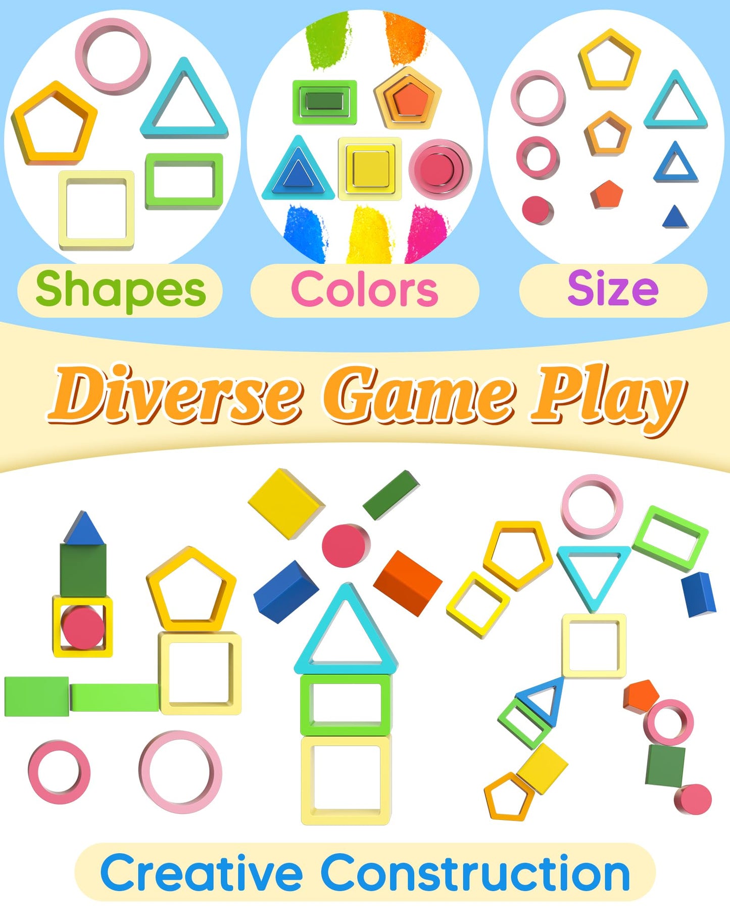 Kecristv Montessori Toys For 1 2 Year Old Boys Girls, Toddler Toys Age 1-2, Wooden Toys For Ages 0-2 2-4, 1 2 Year Old Girl Boy