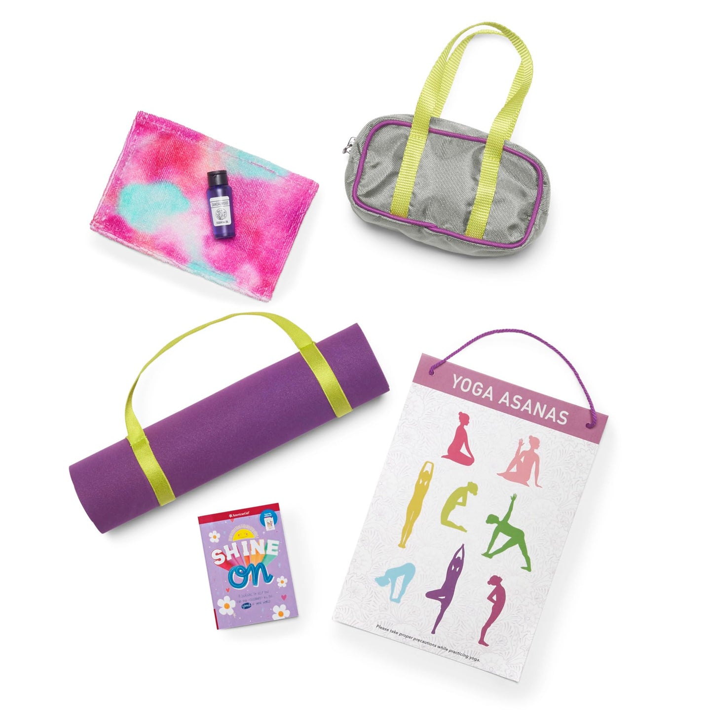American Girl Girl Of The Year Kavi Sharma 18-Inch Doll Yoga Accessories Featuring 6 Pieces For Ages 8+