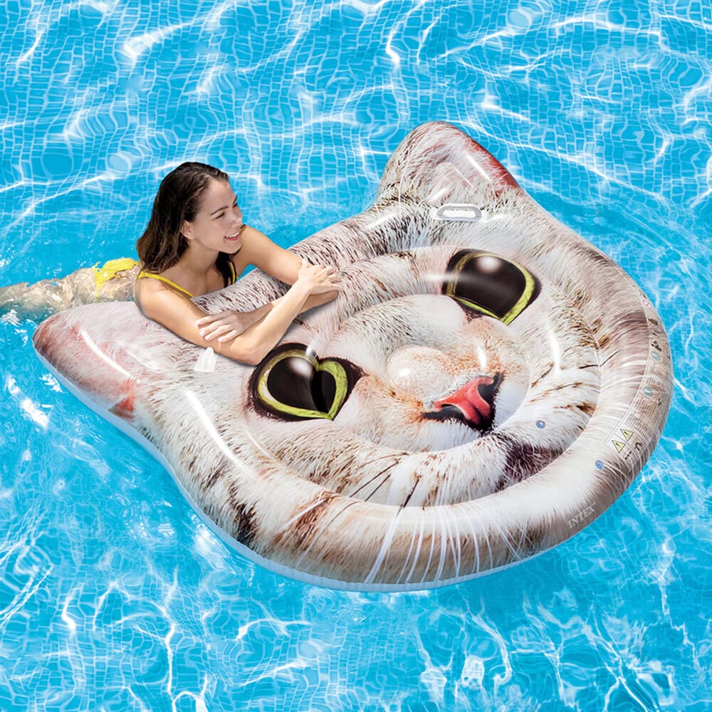 Intex 58784Eu - Hyperrealistic Cat Mat With Handles