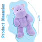 BENINY Giant Hippo Stuffed Animal - 36" Plush Toy, Soft Microfiber, Purple, Cute Jumbo Gift for Kids