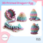 Thcbme 3D Printed Dragon, Dragon Eggs With Dragon Inside, 3D Dragon Egg,15'' Full Articulated Crystal Dragon For Children'S Day