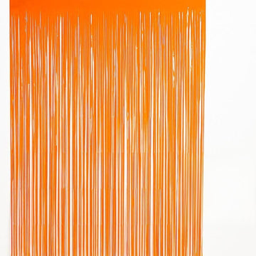 Wanna Party Neon Blue Orange Fringe Backdrop Foil Curtains, Tinsel Streamers Birthday Party Decorations, Fringe Photobooth Backd