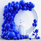 Nisocy Royal Blue Latex Balloon Arch Garland Kit, 102Pcs 18In 12In 10In 5In For Baby Shower Graduation Birthday 4Th Of July Inde