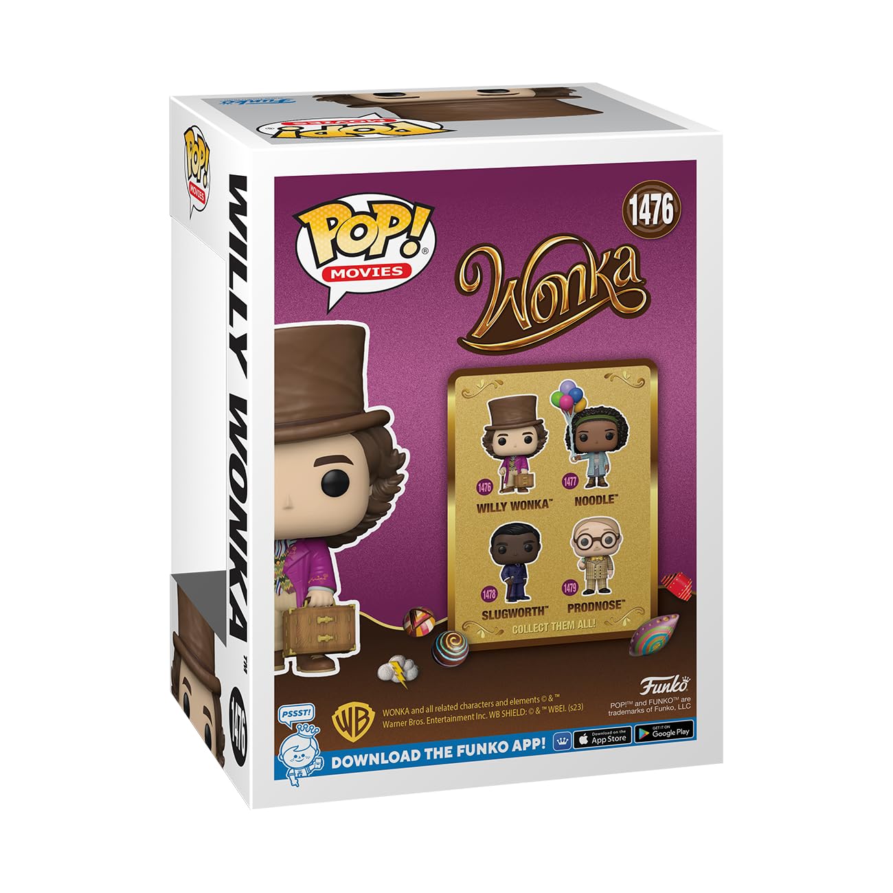 Funko Pop! Movies: Wonka - Willy Wonka - Collectable Vinyl Figure - Gift Idea - Official Merchandise - For Kids & Adults - Movies Fans - Model Figure For Collectors And Display