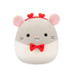 Squishmallows Original 14In Rusty The Grey Rat With Heart Headband And Bowtie - Official Jazwares Plush (Large)