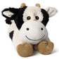 Cuckool Warmable Cow Stuffed Animals, Microwavable Stuffed Animals Heating Pad For Cramps, Pain Stress Relief, Heatable & Coolab
