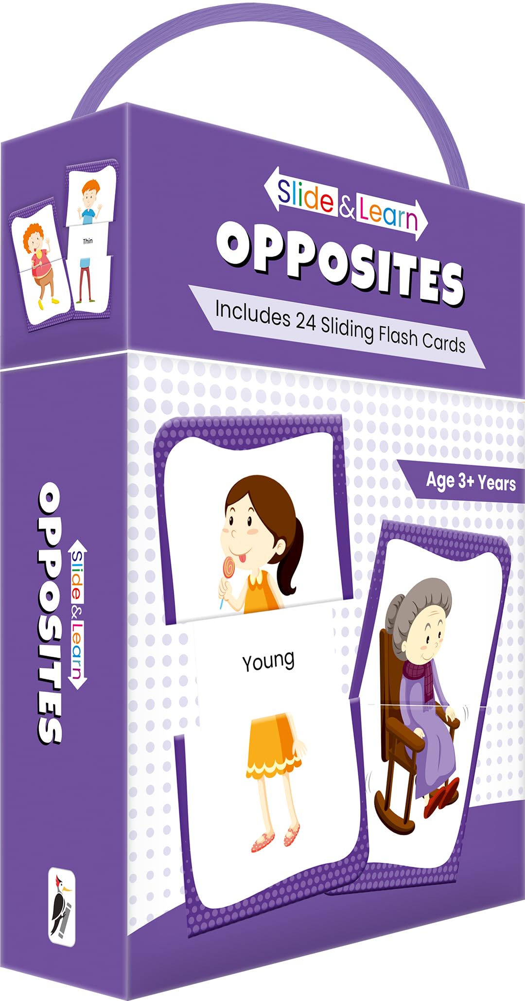 Slide & Learn Flash Cards  Opposites (24 Early Learning Flash Cards For Toddlers And Kids)