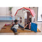 Ram Quality Products Classic Real Feel Cottage Compact Foldable Plastic Toddler Roomy Outdoor Playhouse For Children Ages 2 Year