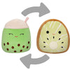 Squishmallows Original 8-Inch Plush Kachina Kiwi & Sevda Boba Drink - Soft Polyester Toy, Model SQFP00113