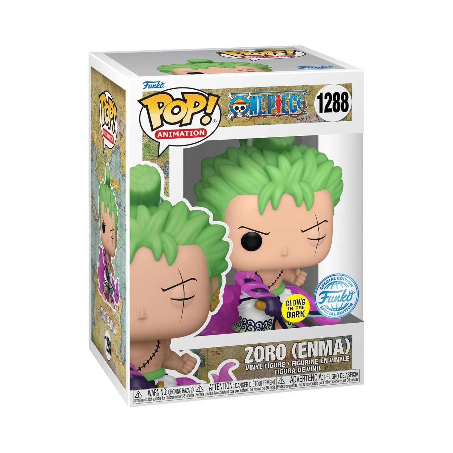 Funko Pop! Animation Zoro (Enma) GITD Exclusive #1288 - Multicolor Vinyl Collectible