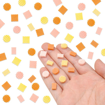 100 Pieces Mini Cookies For Dollhouse Miniatures Mini Food For Crafts Tiny Resin Things For Dollhouse Mini Kitchen Micro Landsca