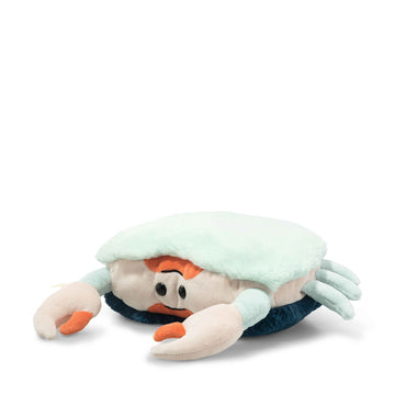 Steiff Curby Crab, Premium Crab Stuffed Animal, Crab Toys, Stuffed Crab, Crab Plush, Cute Plushies, Plushy Toy For Girls Boys And Kids, Soft Cuddly Friends (Blue & Orange, 8')
