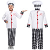 Haysandy 3 Pcs Chef Costume for Boys Girls Role Play with Hat,Small