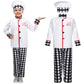 Haysandy 3 Pieces Halloween Kids Chef Costume Role Play Chef Costume With Hat For Boys And Girls(Medium)