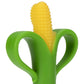 Nuby Soothing Corn Teether - 5 Inch Green Silicone Teether, Model 6867